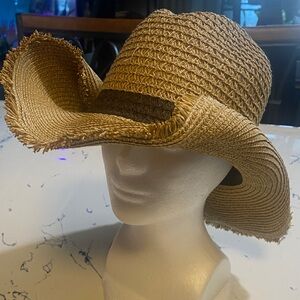 Elegant Brown Woven Hat
